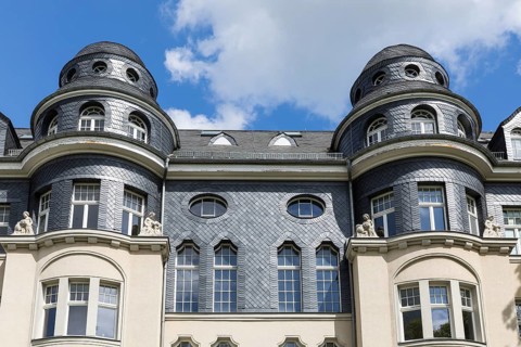 Stefan-Heym House in Hoffmannstraße, Art Nouveau villas and Wilhelminian era buildings on Kassberg,