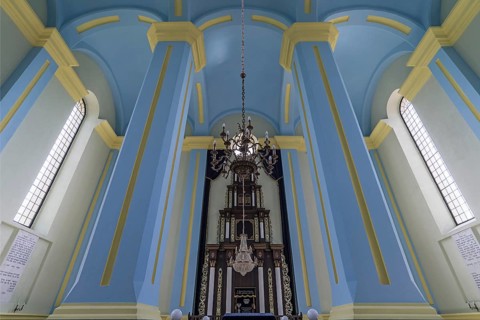Restored Choral Synagogue, built from 1842-1865, Drochobych, Ukraine