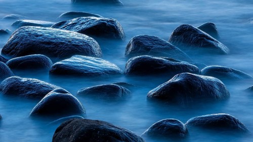 Evening on the chalk coast in Jasmund National Park, Rügen, Lohme, Mecklenburg-Western Pomerania,