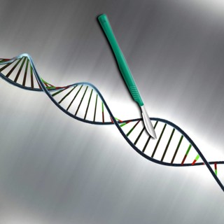 Symbol, DNA research, science, medicine, scalpel, CRISPR scissors, future, engineer, technician,