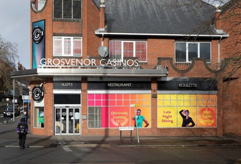 Grosvenor Casinos casino building, Queens Road, town centre of Reading, Berkshire, England, UK