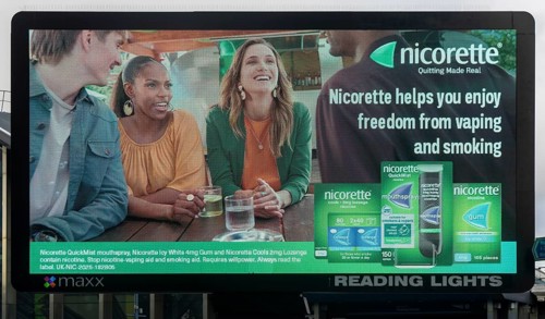 Maxx electronic billboard OOH advertising, Reading Lights, Reading, Berkshire, England, UK -