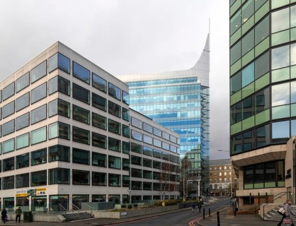 Office block buildings including The Blade building, Abbey Mill House, town centre of Reading,