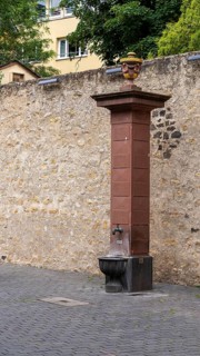 Cowherdenturm in the old town of Sachsenhausen, Frankfurt am Main, Hesse, Germany