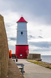 Berwick Pier and Lighthouse, Berwick-upon-Tweed, England, UK