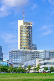 Europa Tower, Europos bokštas, high-rise building in the Vilnius Central Business District, Vilnius