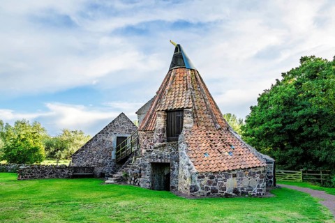 Preston Mill and Phantassie Doocot, River Tyne, East Lothian, Scotland, UK
