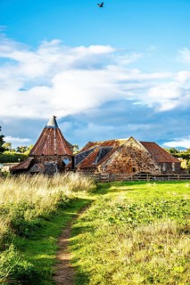 Preston Mill and Phantassie Doocot, River Tyne, East Lothian, Scotland, UK