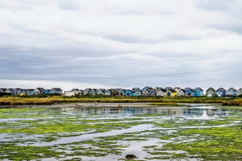 Hengistbury Head, Christchurch Head, English Channel, Dorset, England, United Kingdom