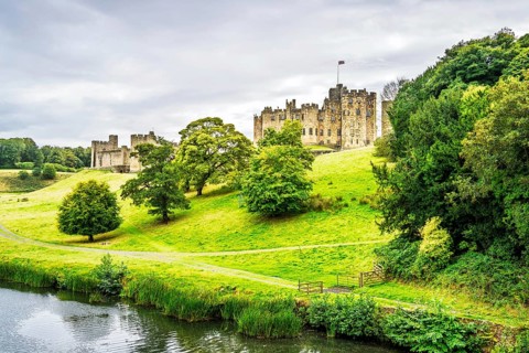 Alnwick Castle, Alnwick, Northumberland, England, UK