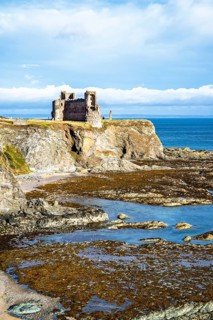 Ruins of Tantallon Castle, North Berwick, East Lothian, Scotland, UK