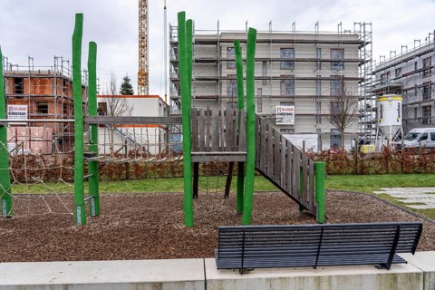 New development area Am alten Angerbach in Duisburg-Huckingen, on approx. 17 hectares, 300 new
