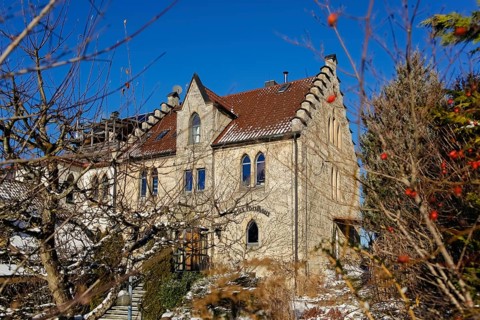 Restaurant Altes Forsthaus bei Schloss Lichtenstein, restaurant, historic building, architecture,