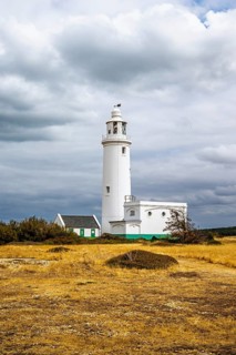 Hurst Point Lighthouse and Hurst Castle, Hurst Spit, Milford on Sea, Lymington, Hampshire, UK