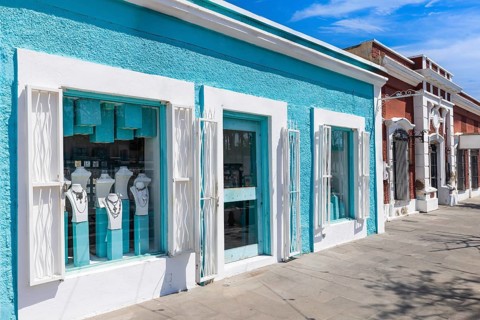 Scenic colonial streets and architecture of San Jose del Cabo in historic city center, hub for