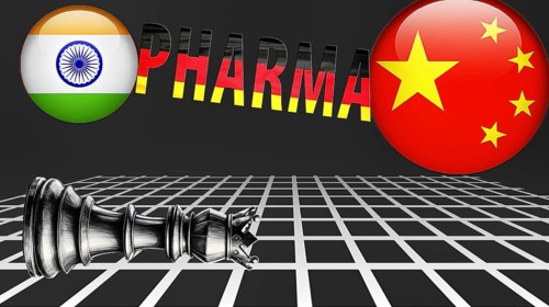 Symbolic image, Germany formerly pharmacy of the world, EU European Union, Beijing becomes