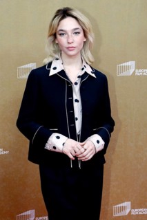 Matilda De Angelis arriving at the European Film Awards at the House of World Cultures in Berlin on