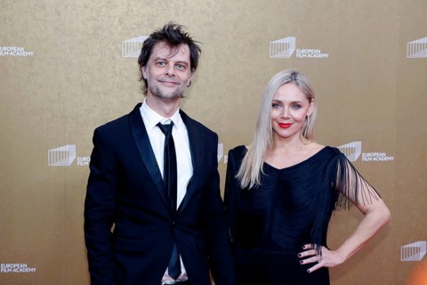 Luca Ciut and Katarina Cas arriving for the European Film Awards at the House of World Cultures in