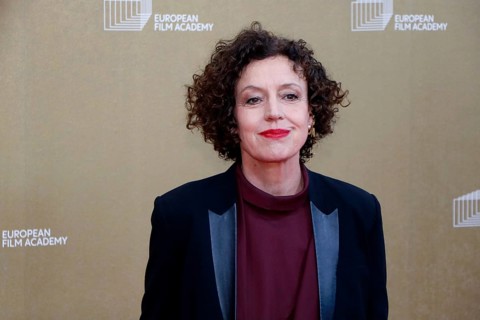 Maria Schrader arriving at the European Film Awards at the House of World Cultures in Berlin on 17