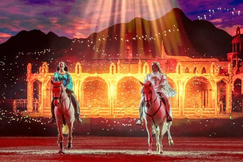 Cavalluna, horse show on Gateway to the Otherworld tour in Berlin's Uber Arena on 17.01.2026