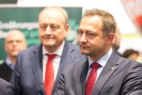 Christophe Hansen (Commissioner for Agriculture and Rural Development) at the opening tour of the