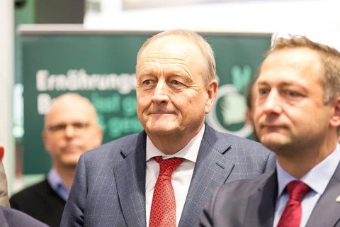 Joachim Rukwied (President of the German Farmers' Association) at the opening tour of the Green
