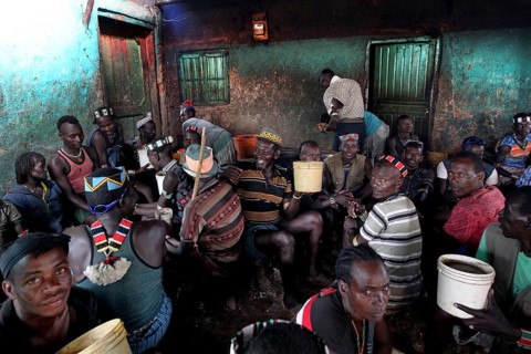 Beer bar in Key Afar with lively atmosphere and lots of people, Key Afar, null, Ethiopia