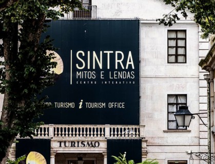 Tourismo Office in the old town of Sintra, Lisbon, Portugal