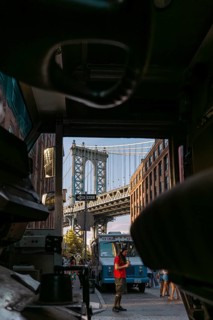 Dumbo Manhattan Bridge View, Brooklyn, New York, USA