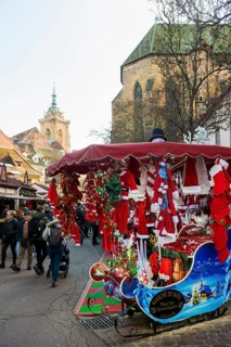 Christmas market, Old Town, Colmar, Haut-Rhin, Alsace, France