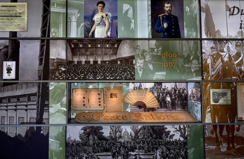 Exhibits in the Peace Palace Museum, Peace Palace, The Hague, South Holland Province, Netherlands