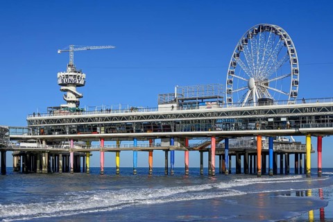 Pier von Scheveningen, The Hague, North Sea, South Holland, Netherlands