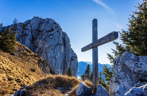 Sankt Wolfgang, Vormaueralm with Vormauerstein, Osterhorn Group, Salzkammergut, Upper Austria,