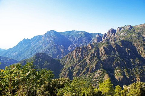 Spelunca Gorge, Ota, Porto, Corse-du-Sud Department, Corsica, Mediterranean Sea, France