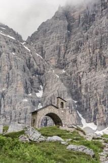 Cappella Ai Brentei Chapel Memorial for injured mountaineers at the Rifugio Ai Brentei mountain