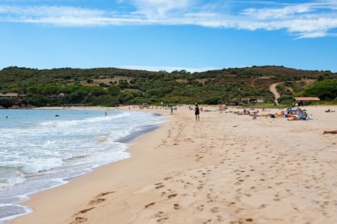 Sandstrand Plage d'Arone, Piana, Corse-du-Sud Department, West Coast, Corsica, Mediterranean Sea,
