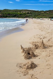 Sandstrand Plage d'Arone, Piana, Corse-du-Sud Department, West Coast, Corsica, Mediterranean Sea,