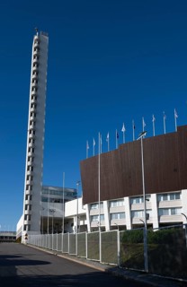 Tower, Olympic Stadium or Finnish Olympic Stadium, architects Yrjö Lindegren and Toivo Jäntti,