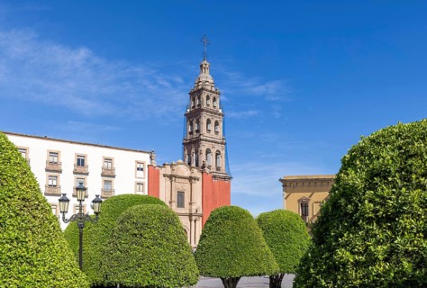 Mexico, Leon, Central city Martyrs Plaza, Plaza Martires, one of the main city tourism attractions