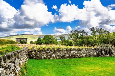 Hermitage Castle, Hermitage Water, Liddesdale, Roxburghshire, Newcastleton, Hawick, Scotland, UK
