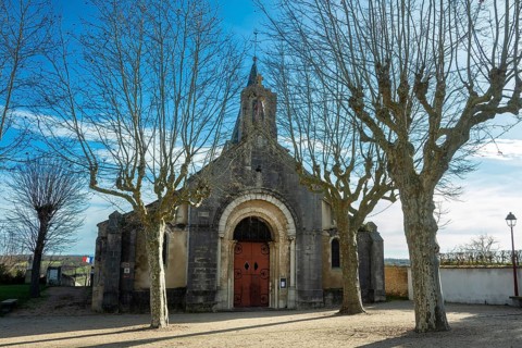 St Mazeran's Church of Bout-Vernet. Allier department. Auvergne Rhone Alpes. France. Europe