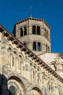 Saint Austremoine Church. Romanesque art. Issoire. Puy de Dome. Auvergne. France. Europe