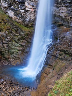 Diesbach Waterfall, Canton of Glarus, Switzerland