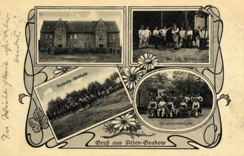 Alten-Grabow military training area, in the district of Jerichower Land in Saxony-Anhalt, postcard,