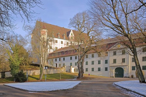 Baroque castle Taxis Trugenhofen, Dischingen, Härtsfeld, Swabian Jura, Baden-Württemberg, Germany