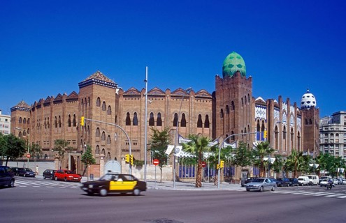 Bullring, Placa de Braus Monumental, Barcelona, Spain, June 1999, vintage, retro, old, historic