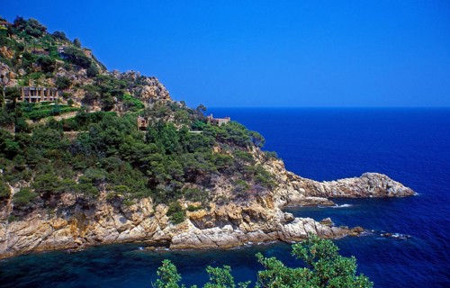 Costa Brava near Tossa de Mar, Spain, June 1999, vintage, retro, old, historic