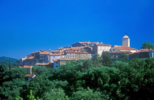 Ramatuelle village, Côte d'Azur, southern France, June 1999, vintage, retro, old, historic