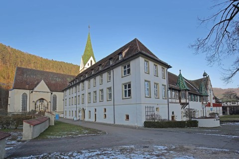 Benedictine monastery built 15th century, monastery church, Blaubeuren, Swabian Jura,