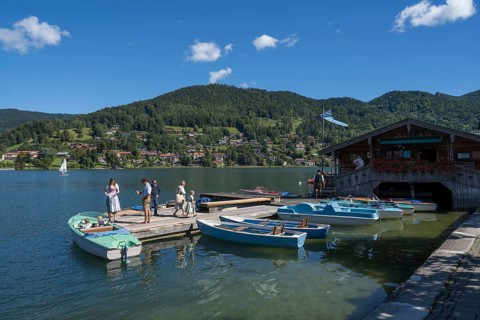 Bootsverleih am Tegernsee, Rottach-Egern, Upper Bavaria, Bavaria, Germany